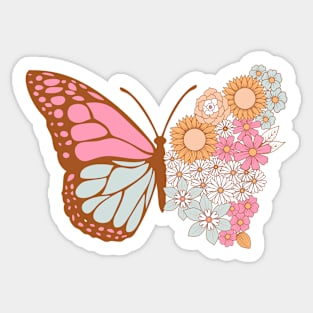 Floral Butterfly Sticker